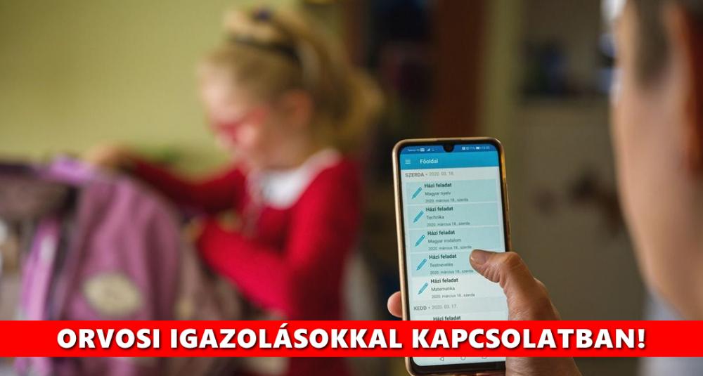 Dr. Benczik Adrienn gyermekorvos tájékoztatása az iskolai igazolásokkal kapcsolatban