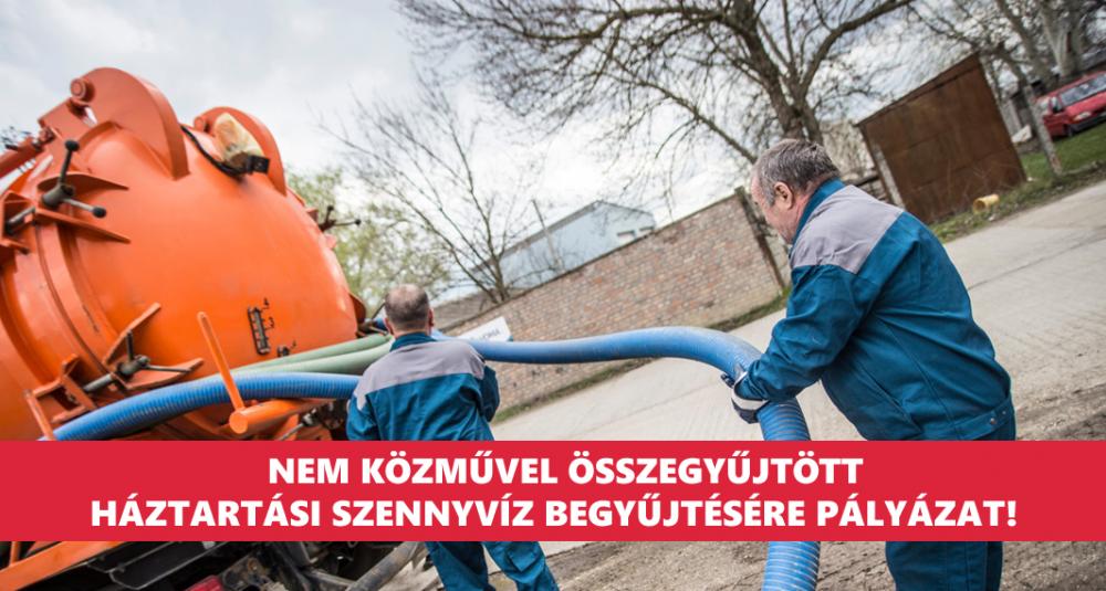 Pályázat háztartási szennyvíz begyűjtésére Nagyesztergár területén