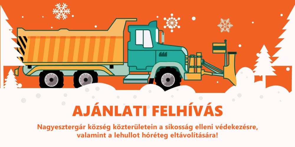 AJÁNLATI FELHÍVÁS - Síkosság elleni védekezés, lehullott hóréteg eltávolítása